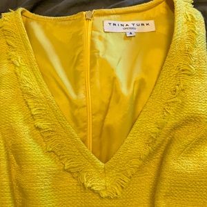 Trina Turk A-line mustard color dress!
